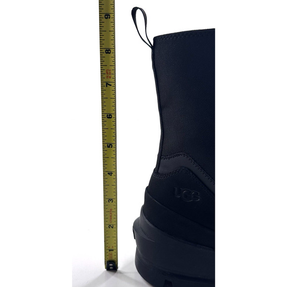 UGG Womens The UGG Lug Black Waterproof Canvas Combat Boots Size 7 New $140 - Picture 8 of 12